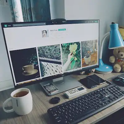 En one-page hjemmeside